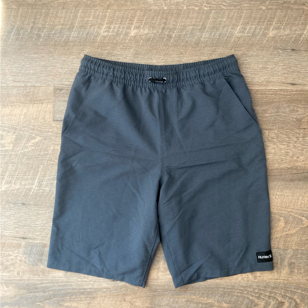 HURLEY | Phantom Athletic Wear Grid Dark Grey Water Sports Board Shorts